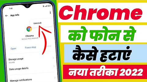 How To Delete Google Chrome Application (2022) | How To Uninstall Chrome In Mobile [without root]