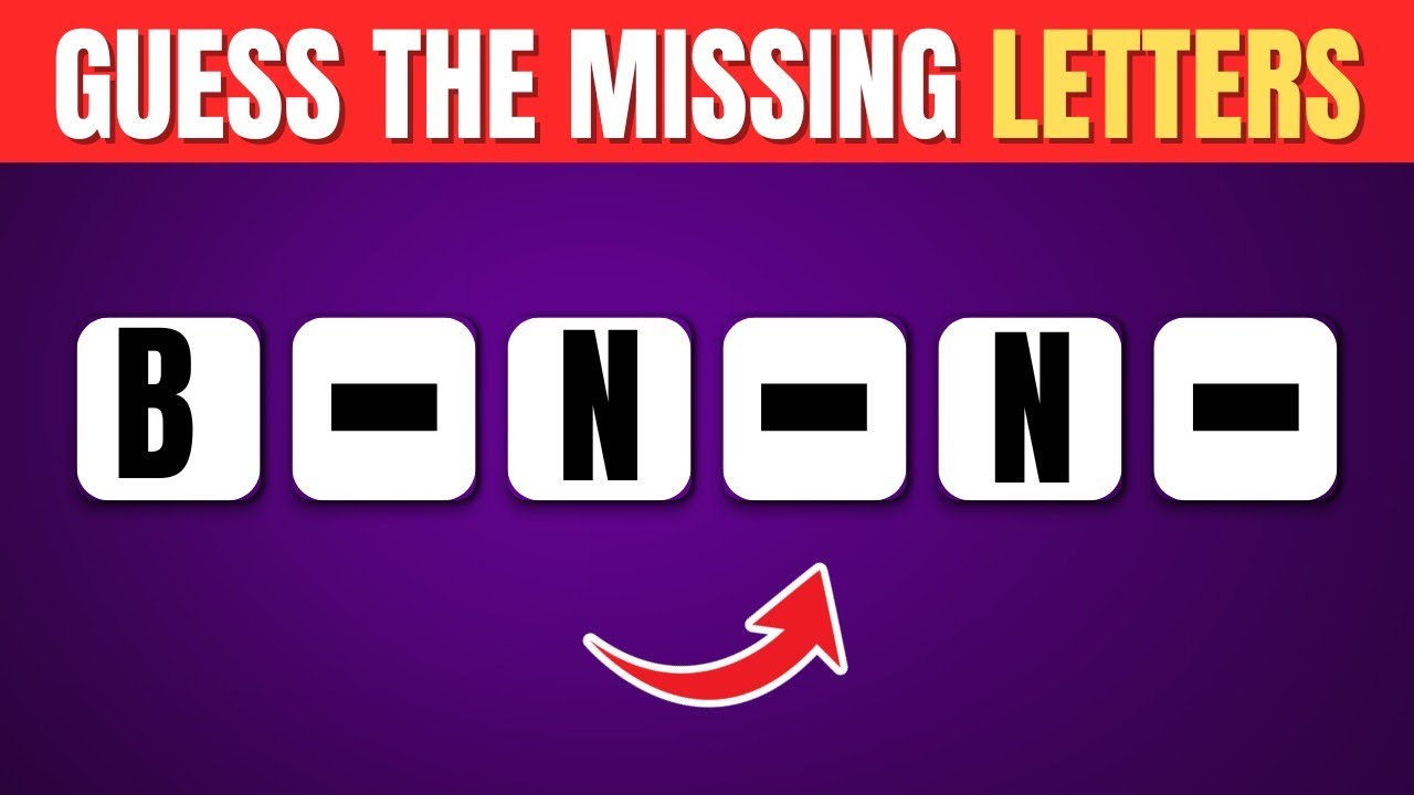 Only 1 % Can Finish This Missing Letters Quiz Without Failing 