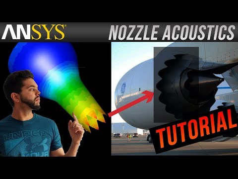 ANSYS Fluent 3D CFD: Chevron Nozzle - Jet Engine (B787) Acoustics Tutorial!