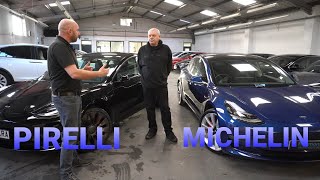 New Refresh Tesla Model 3 Performance 2021 Pirelli Tyre Review V Michelin