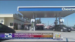 Man arrested after overnight shooting at south Bakersfield Chevron
