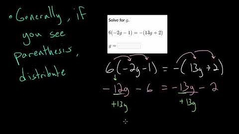 Equations With Parenthesis: Intro