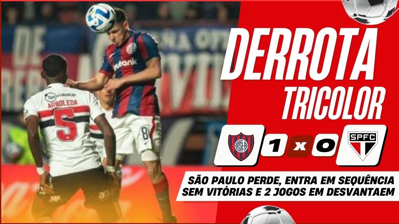 SÃO PAULO PERDE NO JOGO DE IDA DAS OITAVAS DA COPA SUL-AMERICANA - YouTube