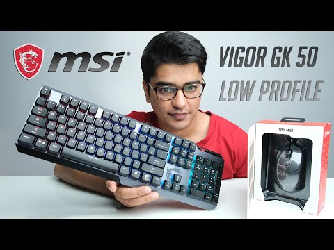 MSI Vigor GK50 Low Profile Keyboard is a Clicky Delight! [Review ft. Clutch GM11]