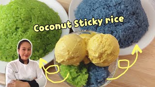 Thai Dessert : Coconut Sticky Rice • can be served with Thai Dessert |ThaiChef Food