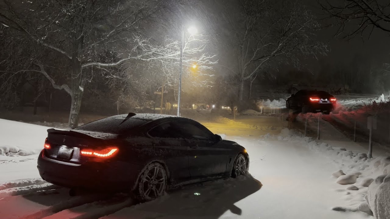 BMW 440i Snow Storm | 4k - YouTube