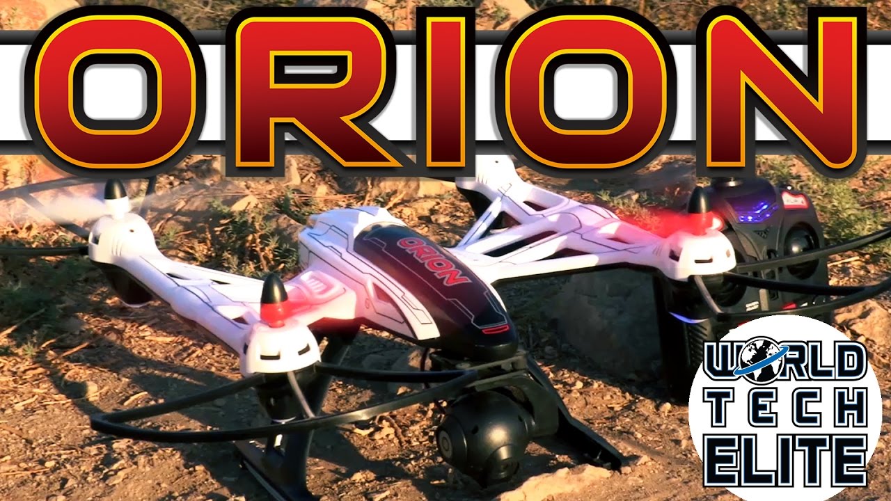 elite orion hd 2.4 ghz 4.5 ch rc camera drone by world tech toys