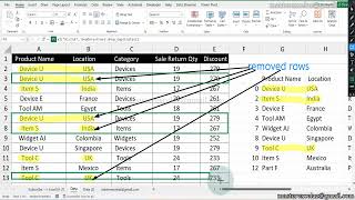 How to remove duplicate row records using python formula in excel
