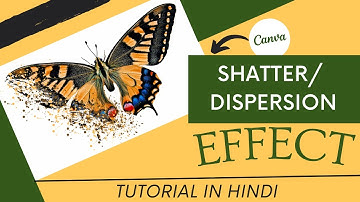 How to Create a SHATTER/DISPERSION EFFECT Like Hollywood movie for FREE - Creative Tutorial in Canva