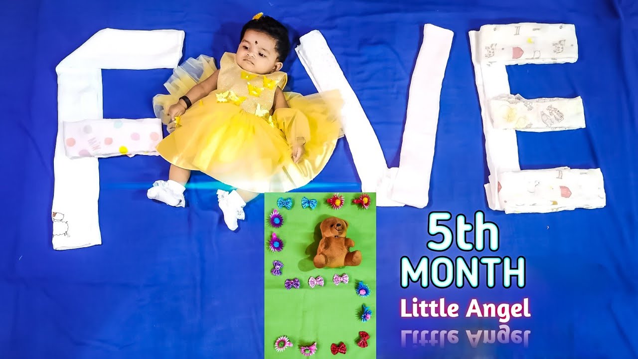 Baby 5th Month Celebrations 2022 | Jeshriya 150 Day Small Click | Little Princess Newborn Photoshoot