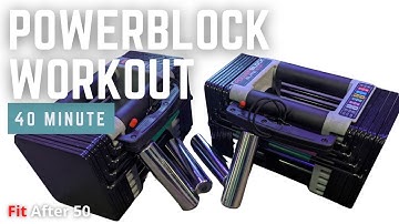 First PowerBlock Elite Dumbbell Workout \\ Full Body \\ Sets and Reps Follow Along!