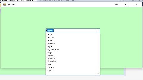 How to fill autocomplete textbox without database in C#