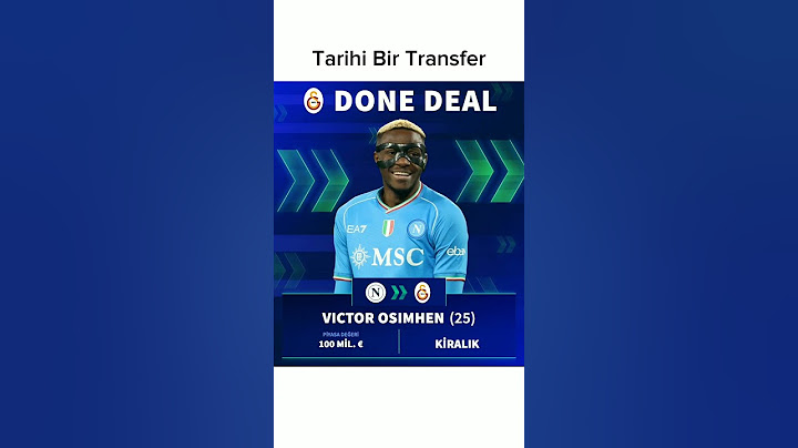 Galatasaray Victor Osimhen’in kiralık transferi için Napoli ile görüşmeye başladığını KAP'a bildirdi