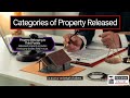 Categories Of Property To Be Released LU3 LO12 Categories Of Property To Be Released LU3 LO12