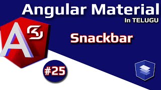 Famous #AngularMaterial  in Telugu #25 Snack-bar || #RSKHelpline Profile