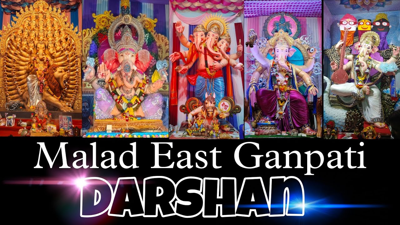 Malad East Ganpati Darshan | 25+ ganpati one video | Malad cha ganpati