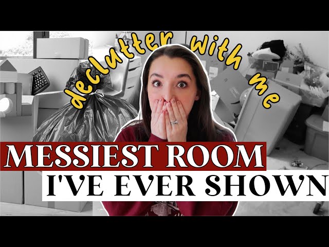 ⚠️the MESSIEST room I've ever decluttered! (this is embarrassing🫠) Messy To Minimal Mom VLOG GIAD class=