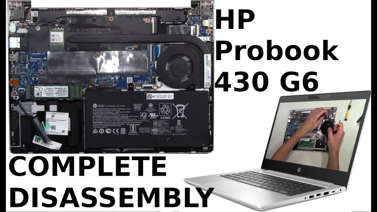 HP Probook 430 G6 Take Apart Complete Disassembly Teardown