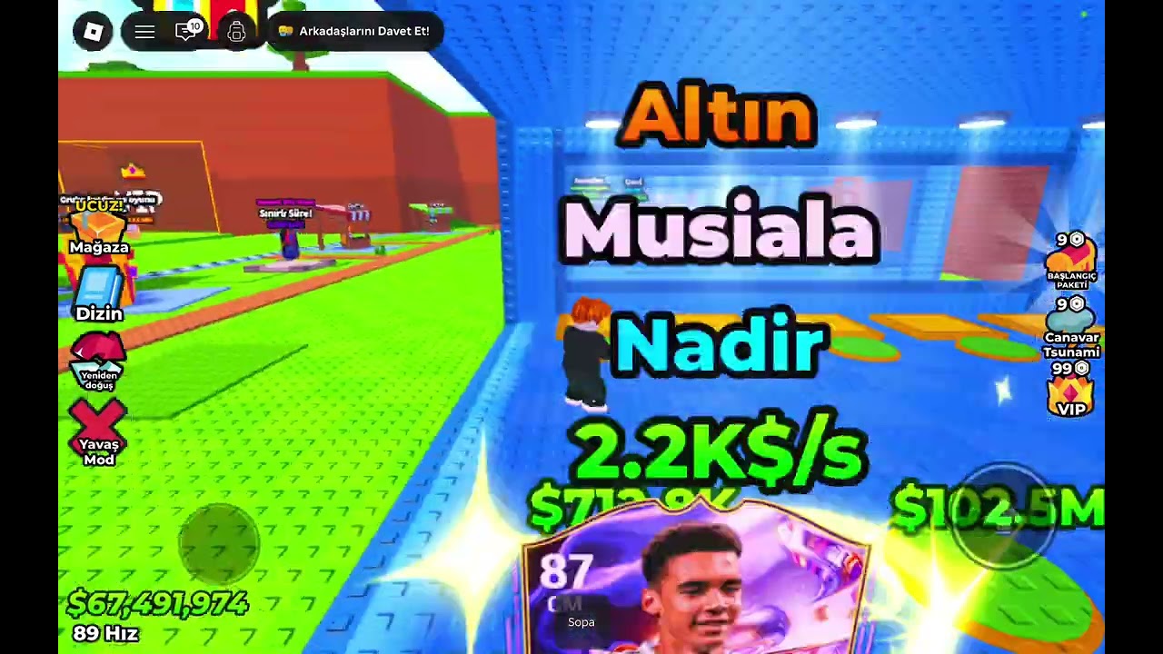 ROBLOXTA TSUNAMİDEN KAÇARAK FUTBOLCULARI ÇALDIM