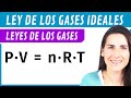 Ley de los GASES IDEALES 💨 Fórmula y problema