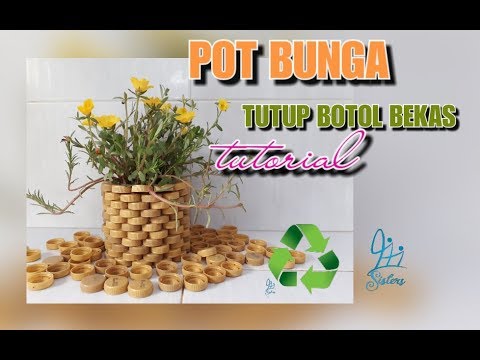 Tutorial membuat pot  tutup  botol  bekas YouTube