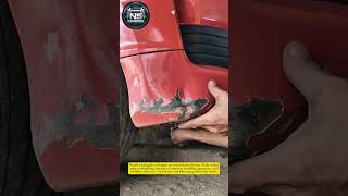 Satisfying Car Bumper Repair &amp; Paint Restoration | Auto Body Fix Like a Pro!#mechanic #shorts