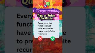 C Programming #clanguage #cprogramming #cforbeginners #computerscience #viralshort #trueorfalse
