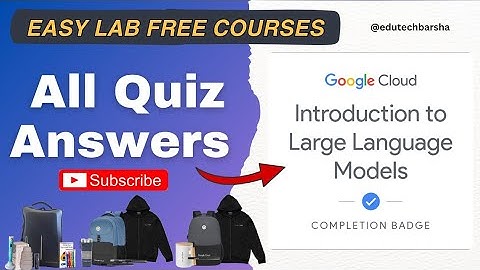 Introduction to Large Language Models || Arcade Free Courses Quiz Solutions 2025 #arcade_facilitator