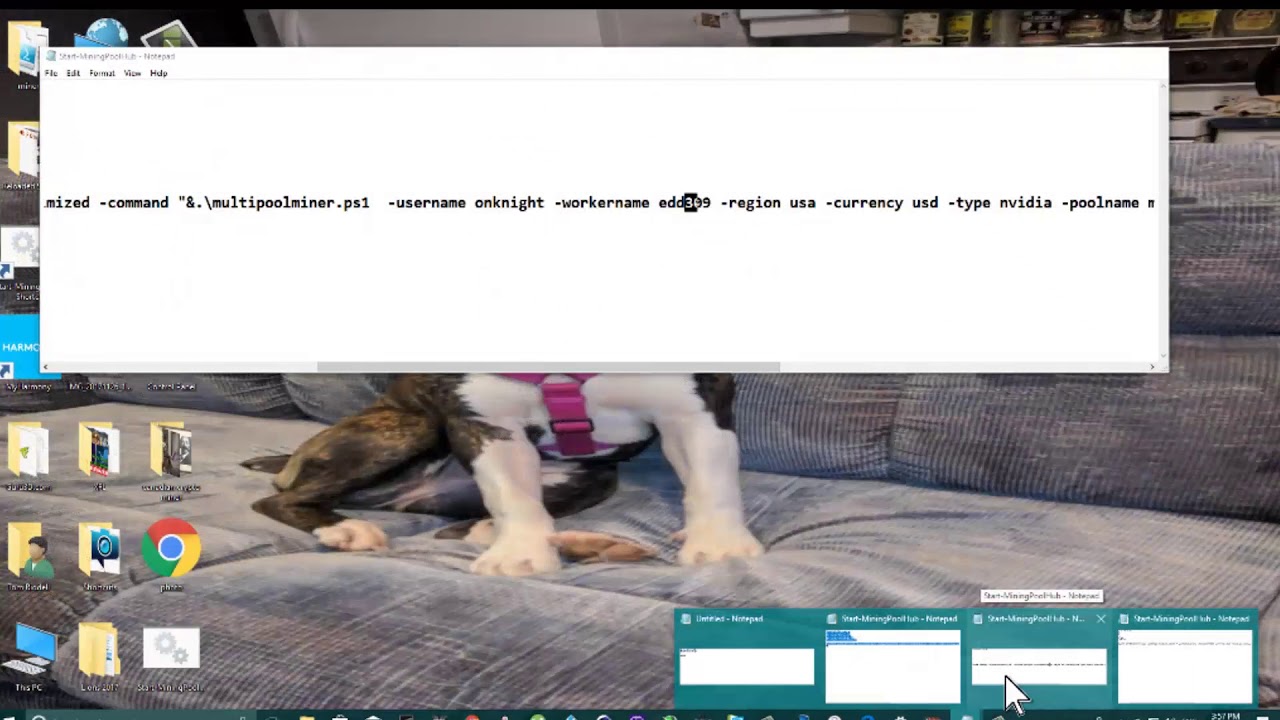 MultiPoolMiner setup with Minning pool hub