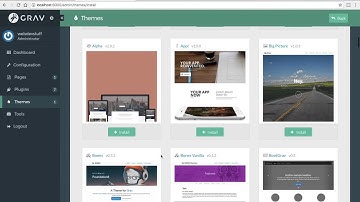 Grav CMS - Installing themes and plugins
