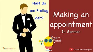 Making an Appointment | Termine vereinbaren | Deutsch im Alltag | Learn German | A1-A2