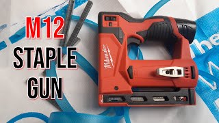 Milwaukee M12 Stapler Review.