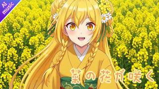 【AI AMV】《菜の花が咲く 》:Spring Blossoms🌼🎶 ︱Four seasons Elf︱GAL 48 #capcut #sunoai #oiioii @OiiOii_AI