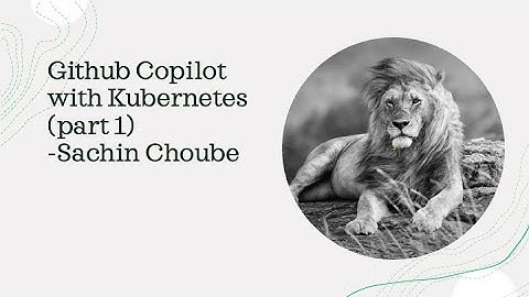 Github Copilot with Kubernetes