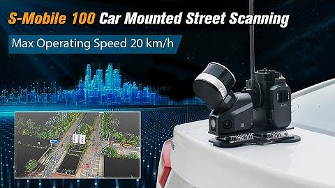 Slam100 Handheld Lidar Laser Scanner Scanning with S-Mobile100 in Car-Mounted Mode#lidarscanner