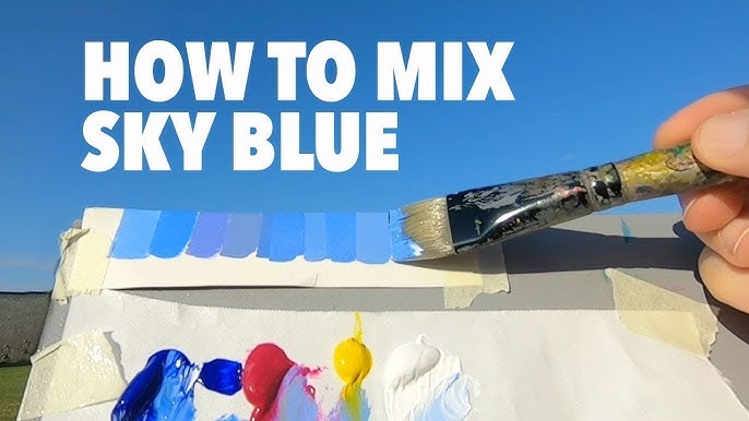 How To Make Light Sky Blue Paint Color - What Color Mixing To Make