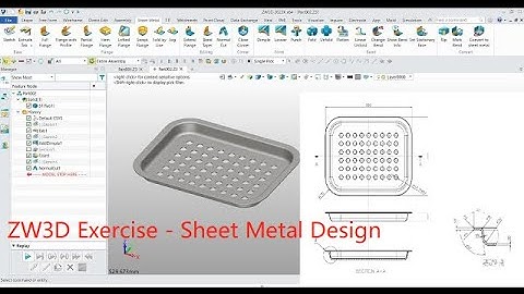 ZW3D Exercise 20 - Sheet metal design