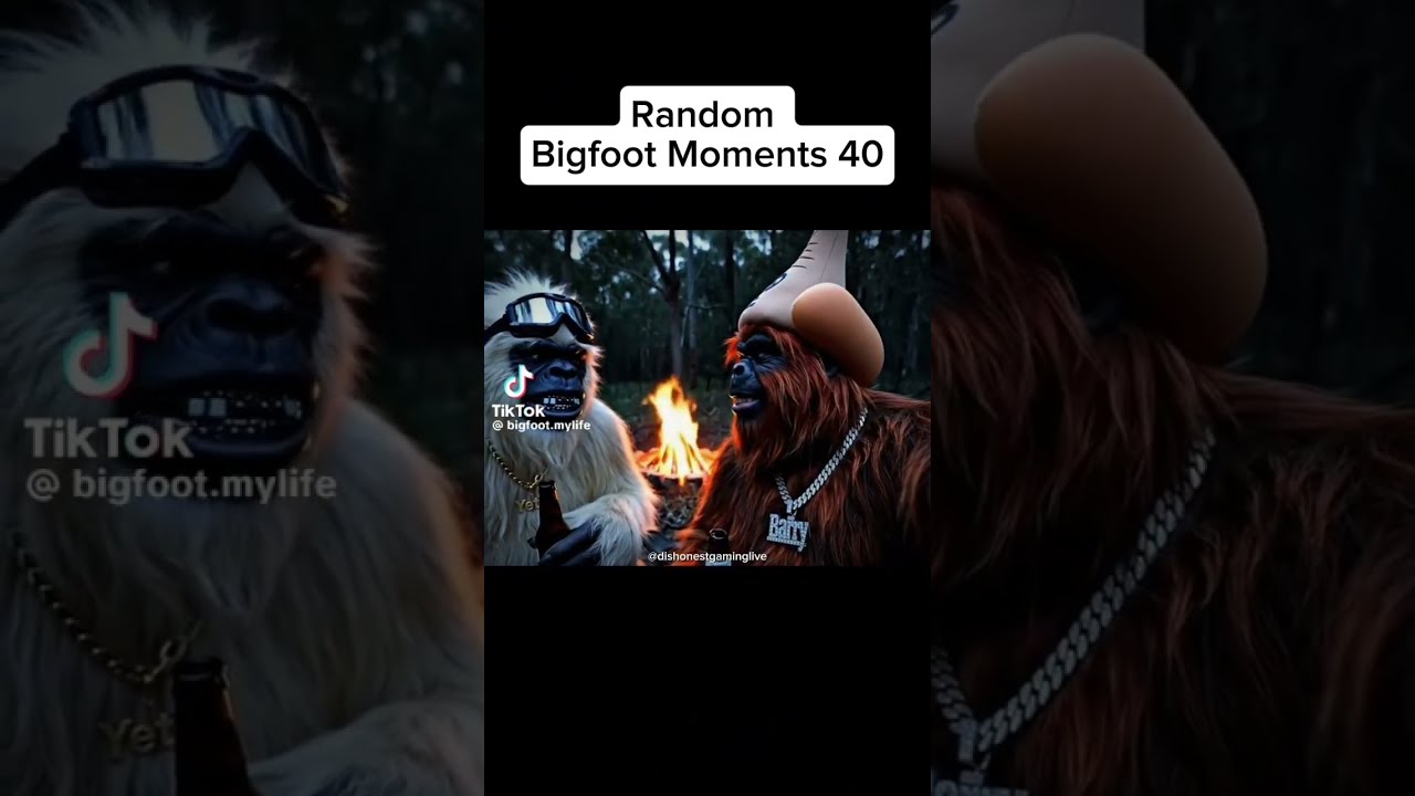 Random Bigfoot Moments 40 Funny Tiktok Yeti Humor Ai Vlog Veo3 Meme Memes Shorts