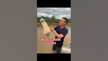 Bộ lọc uf 5000l loại bỏ bùn đất tạp chất, bảo hành 12 tháng