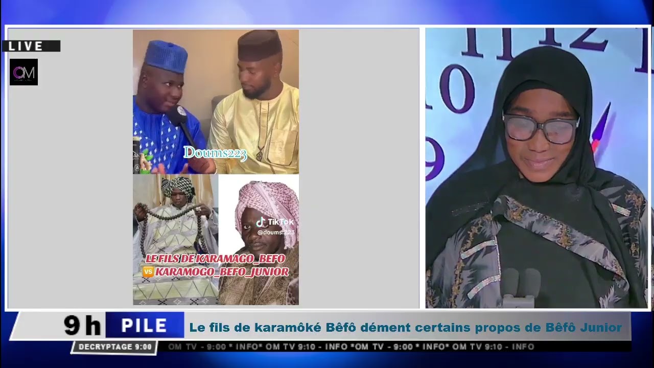 OM TV : #9hp1/ Le fils de karamôké Bêfô dément certains propos de Bêfô Junior