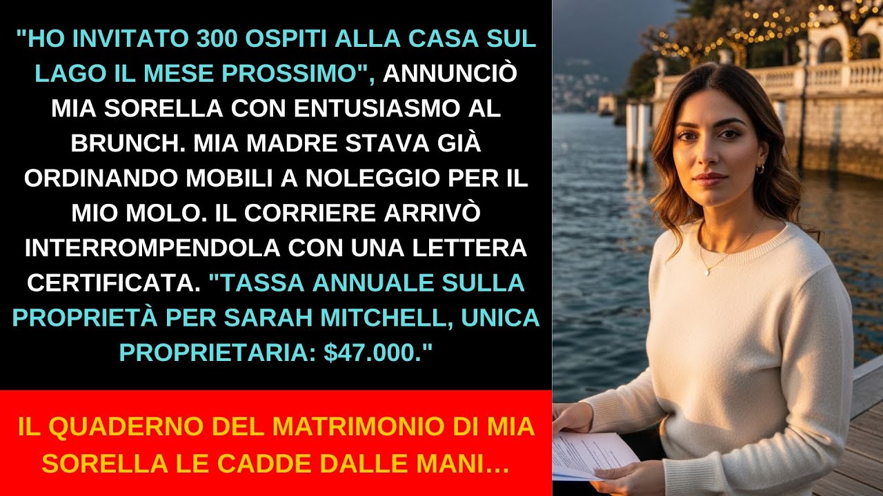 Mia sorella ha speso €150.000 per un matrimonio da sogno nella casa di famiglia, senza mai chiedermi niente. Quando l'ispettore è arrivato tre giorni prima delle nozze, il suo viso è impagabile:...