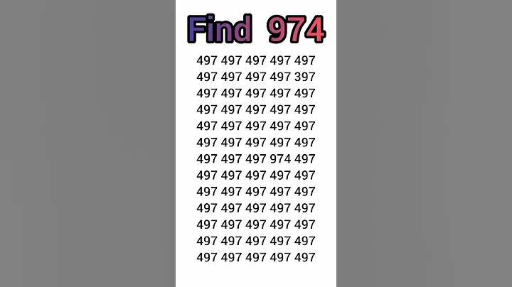 💫Find 974💫 #shortsfeed #ytshorts #riddles #iqquiz #mathgame #iqtestgame #braintest #iqtestonline