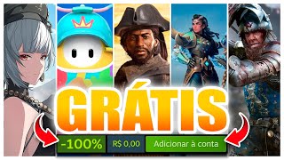 CORRE! +10 JOGOS pra PC de GRAÇA na STEAM!, EPIC GAMES, GOG e PRIME GAMING! + DLCs