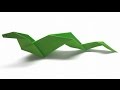 Origami Tutorial How To Fold An Easy Paper Origami Snake 