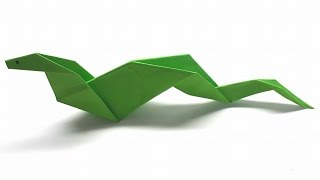 Origami Tutorial - How to fold an Easy paper Origami Snake