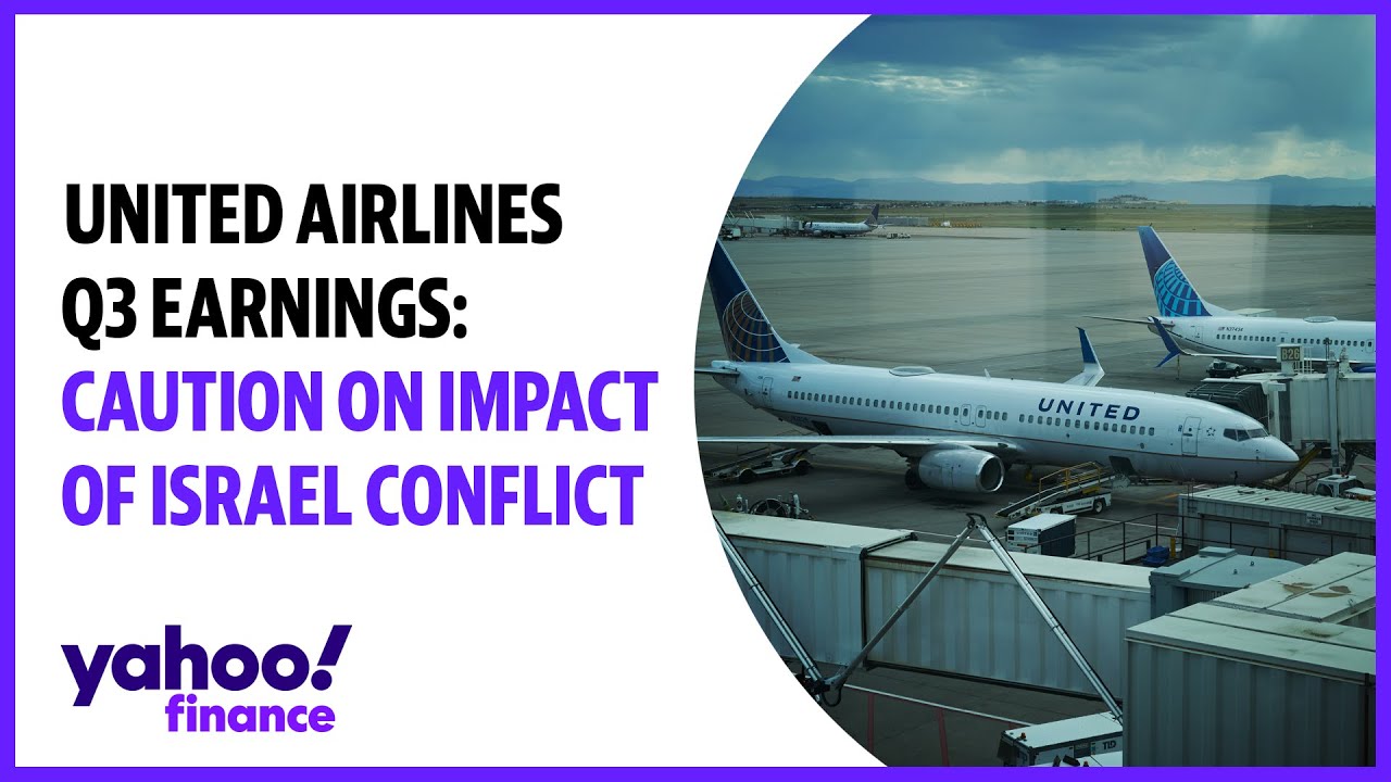 United Airlines Q3 earnings beat, cautions on impact of Israel conflict