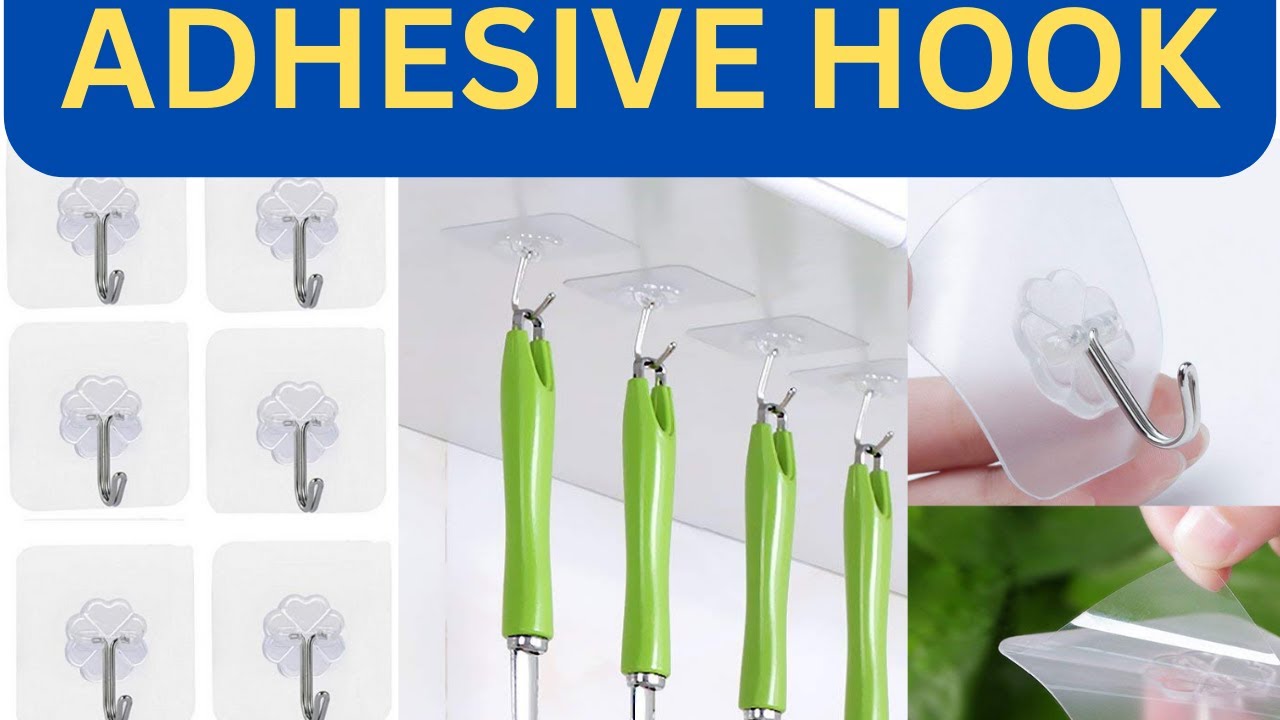 Adhesive tape Wall Hooks Hanger Strong Transparent Hooks Suction