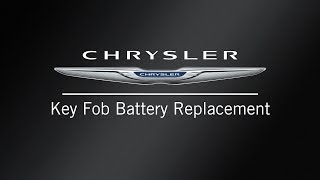 pacifica battery chrysler hybrid key fob replacement