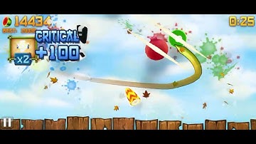 Fruit Ninja Mod (Remix) V8 Gameplay On Android 4.4 Vmos Pro