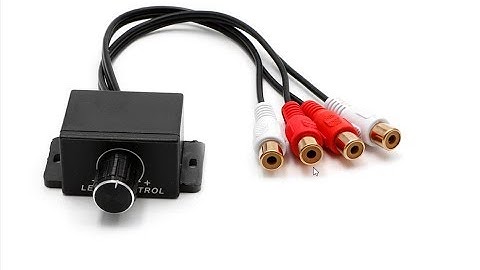 Universal Car Audio Amplifier Bass RCA Level Remote Volume Control Knob